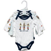 Wholesale - 3pk HANGIN' BODYSUITS C/P 48, UPC: 191655228533